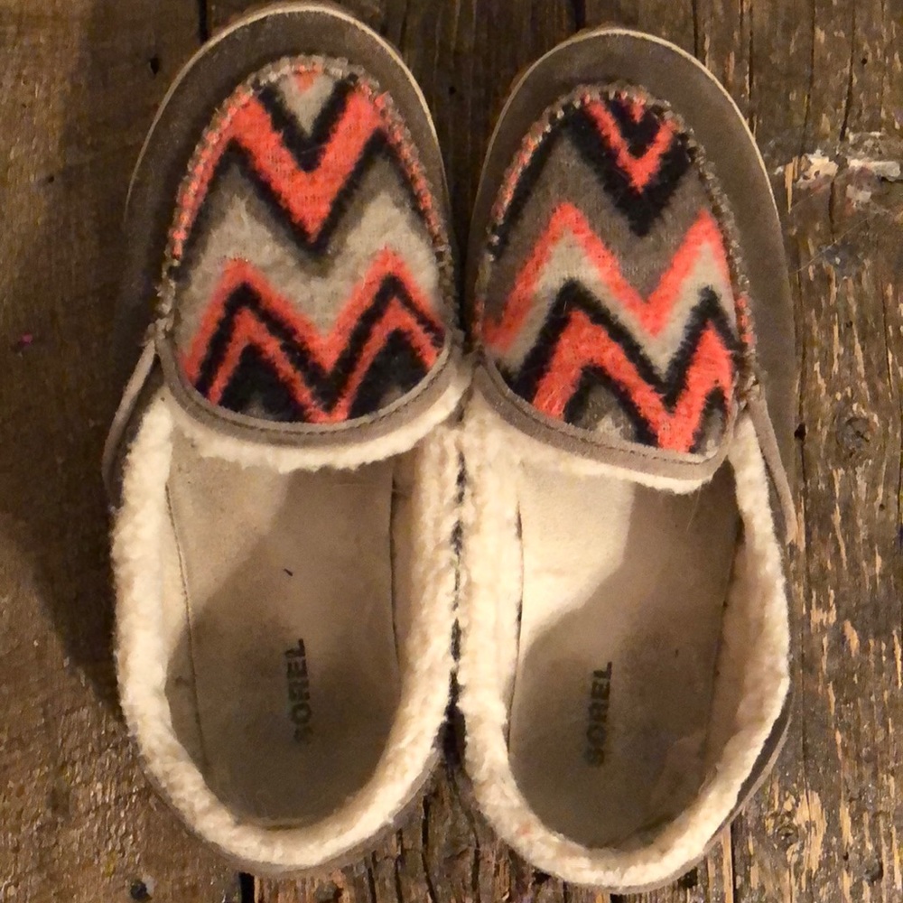 Sorel slippers.